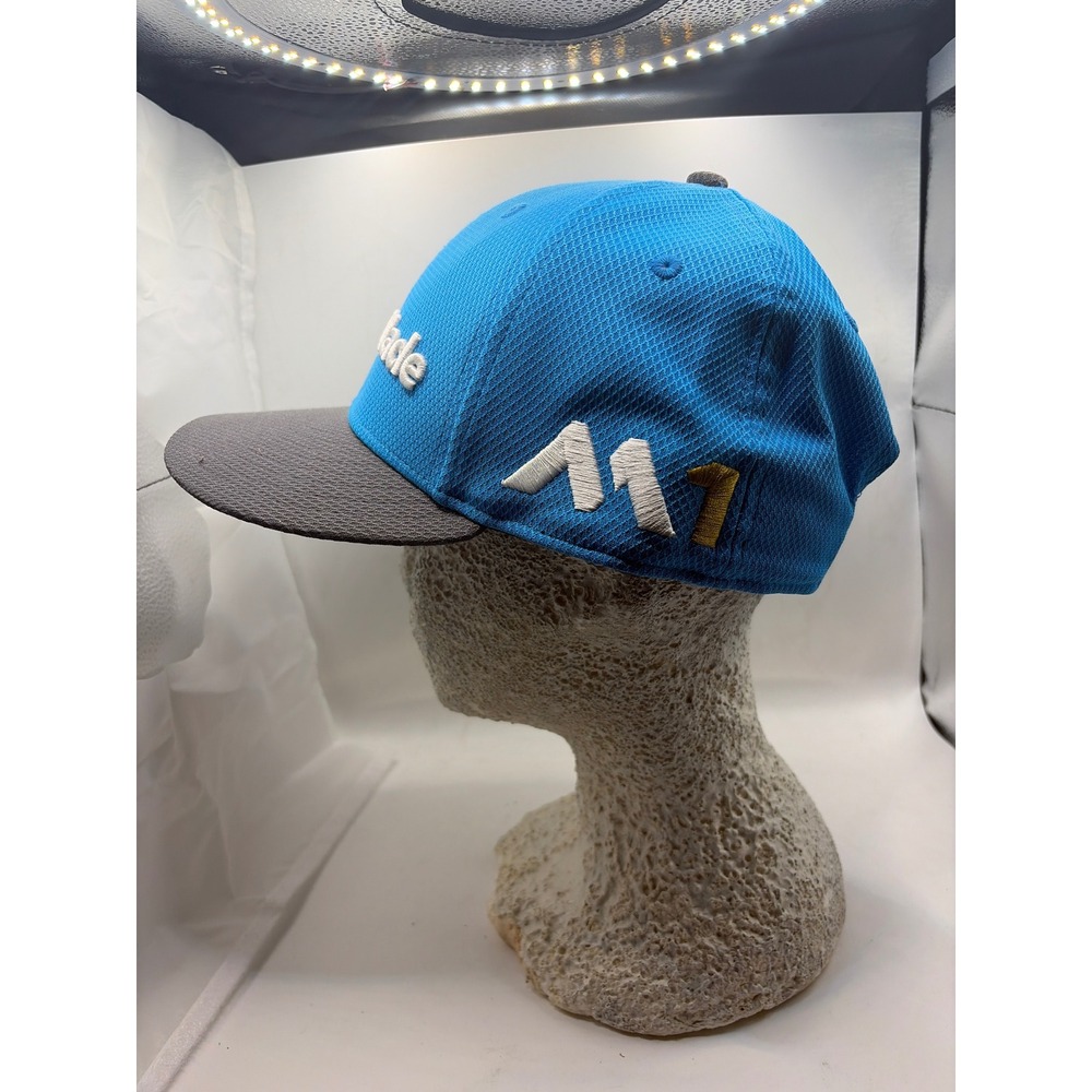 TaylorMade New Era 9FIFTY Snapback Golf Hat Blue Grey M1 PSi Diamond Mesh Cap - Picture 5 of 8